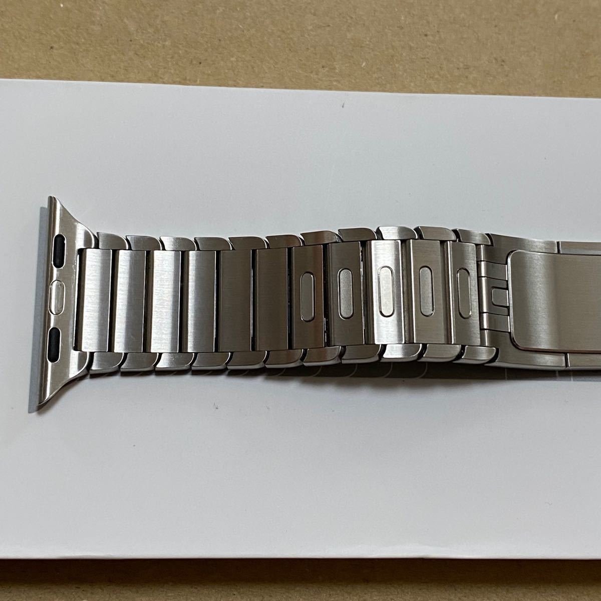 Apple Watch 38/40/41mm対応 純正品 シルバー リンクブレスレット MUHJ2FE/A 付属品完備 良品