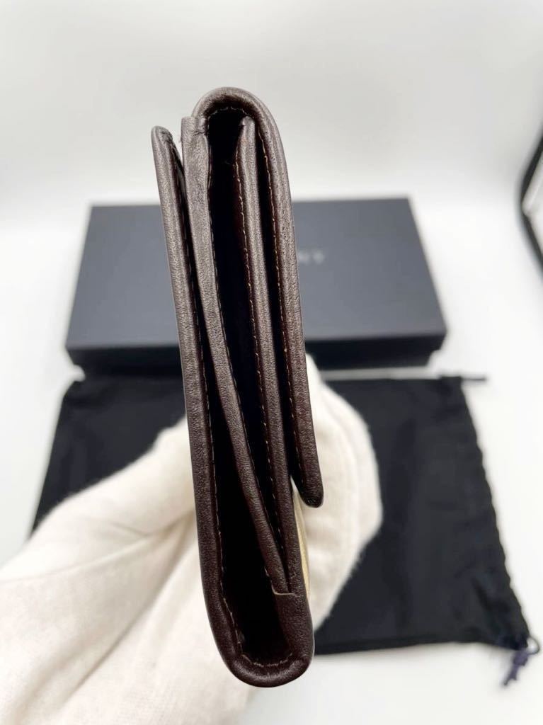  не использовался товар Burberry London длинный кошелек темно-коричневый × проверка PVC кошелек для мелочи . имеется мужской женский двойной бумажник футляр для карточек 