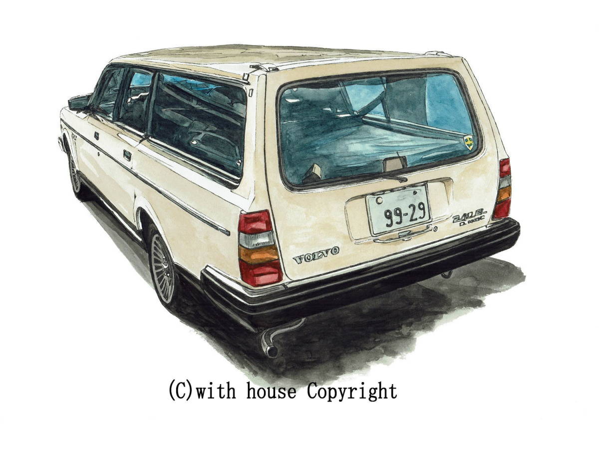 GC-1267 VOLVO 240GL WAGON・GC-1268 VOLVO 240GL WAGON限定版画300部 直筆サイン有 額装済●作家 平右ヱ門 希望ナンバーをお選び下さい。_VOLVO 240GL WAGON