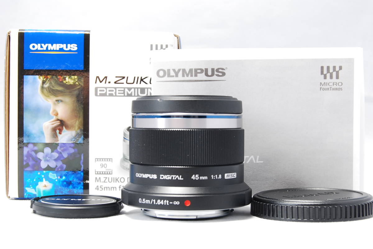 オリンパス OLYMPUS M.ZUIKO DIGITAL 45mm F1.8 ブラック 単焦点レンズ