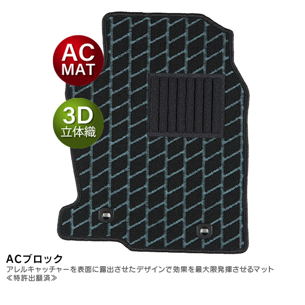 フロアマット スタンダード タイプ ACブロック ニッサン プレーリー H01/04-H07/08 5人乗