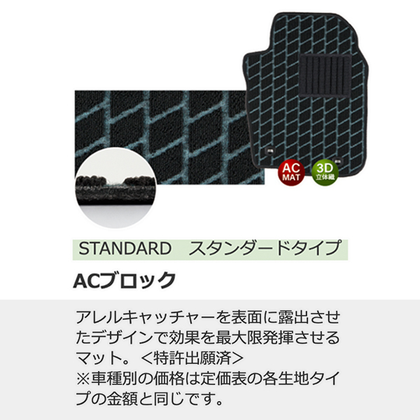 フロアマット スタンダード タイプ ACブロック ホンダ トルネオ H09/09-H14/10