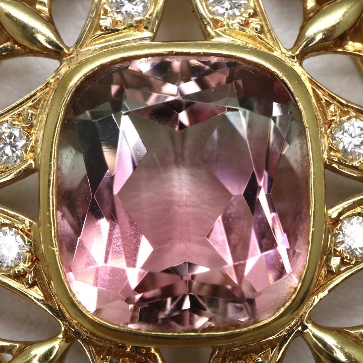 MIKIMOTO(ミキモト)】天然バイカラートルマリンネックレス 6.39ct D0