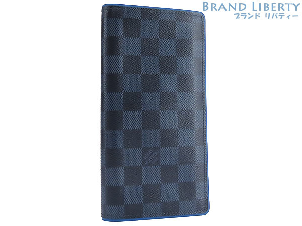新品同様 ルイヴィトン ダミエコバルト ポルトフォイユ ブラザ 二