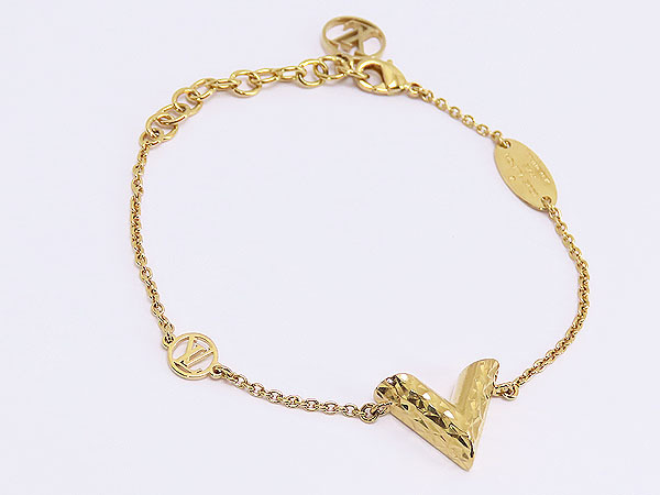  beautiful goods Louis Vuitton brass reesen car ruVgiyo-shu chain bracele Gold M64269