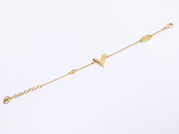 美品 ルイヴィトン ブラスレ エセンシャルV ギヨーシュ チェーン