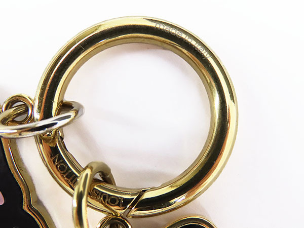  прекрасный товар Louis Vuitton biju-sak графика письмо сумка очарование кольцо для ключей брелок для ключа цепочка для ключей Gold metal M67403