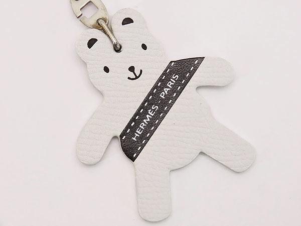  ограничение новый старый товар Hermes животное узор медведь .. Chan Bear брелок для ключа цепочка для ключей очарование 2008 Seibu Shibuya магазин ограничение серебряный 925