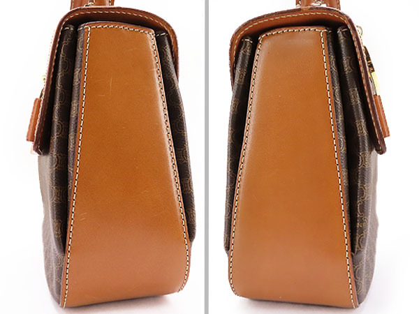レア美品 セリーヌ ヴィンテージ マカダム 2WAY トップハンドルバッグ