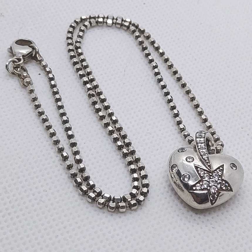  Folli Follie Folli Follie Heart & star motif necklace silver 925