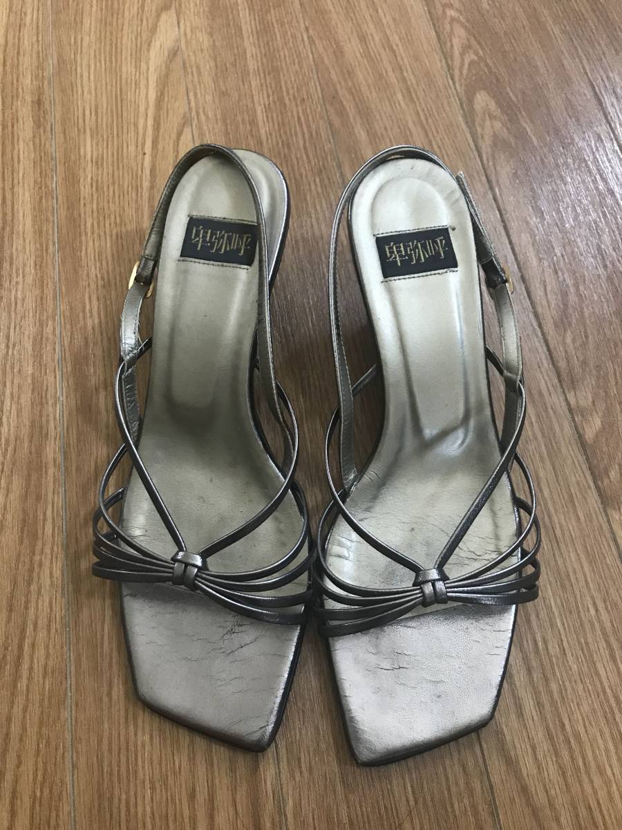 * Himiko ... sandals silver simple good-looking summer ....MADE IN JAPAN