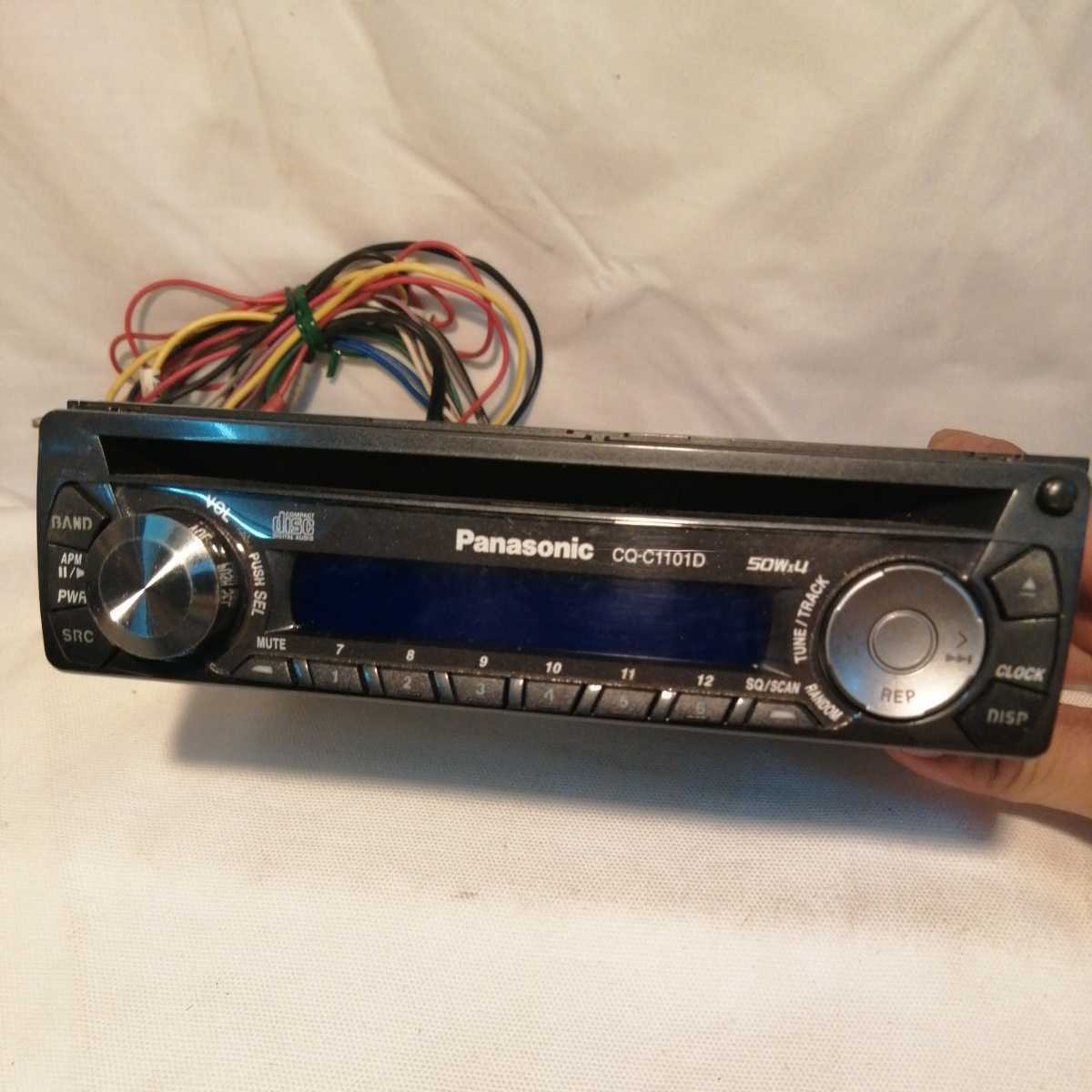 Panasonic Panasonic CQ-C1101D 1DIN CD аудио панель плеер работа OK 50w×4 Car Audio 