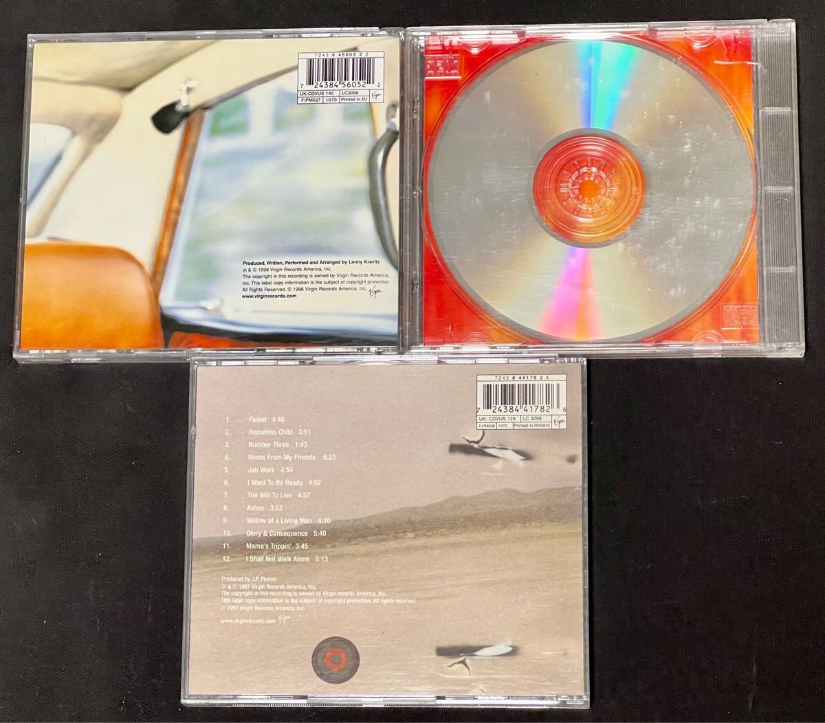 Lenny Kravitz "Believe"、"5" BEN HARPER "THE WILL To LiV"　CD3枚セット