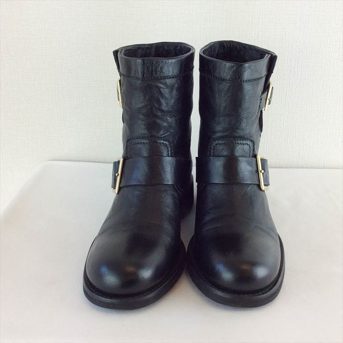 ジミーチュー JIMMY CHOO バイカーブーツ 黒 エンジニア 35cm