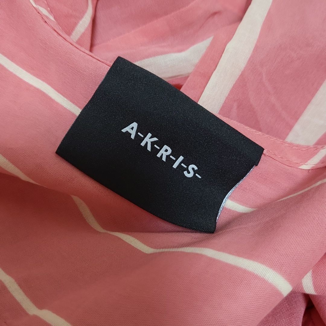 【AKRIS】コットンボイル シャツドレス
