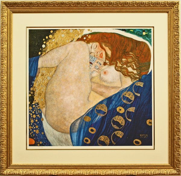 ★最終値下げ◆新額◆グスタフ・クリムト 「ダナエ」 お勧めの品！大判シルクスクリーン Gustav Klimt★_画像1