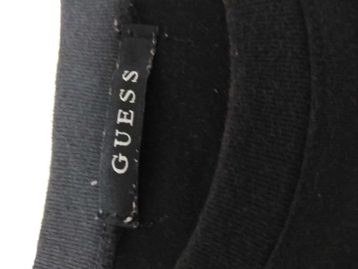 GUESS ゲス ロゴ 花柄デザイン ブラック 半袖 Tシャツ