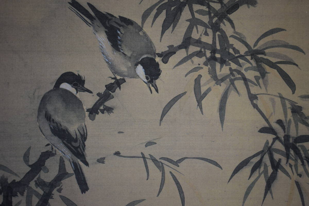複製/谷文晁/花鳥図/工芸/2-2/布袋屋掛軸HJ-46 複製/谷文晁/花鳥図/工芸/2-2/布袋屋掛軸HJ-46