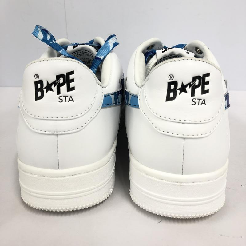 中古】A BATHING APE ア ベイシングエイプ スニーカー 28cm 白 中古】A BATHING APE ア ベイシングエイプ スニーカー 28cm 白