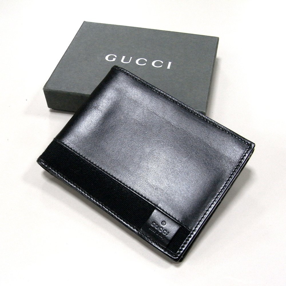 グッチ　GUCCI　メンズ財布　中古　二つ折り財布　大き目