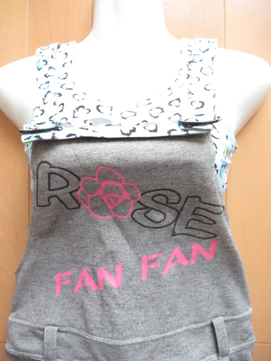 ★美品★　ROSE FAN FAN　水着　スイムウェア　セパレート　オーバーワンピース付き　子供　女の子　150cm　3点セット　SW7111_画像7