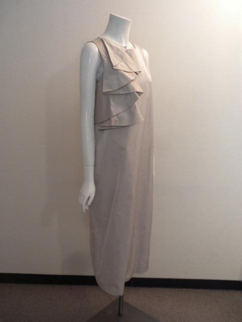  cheap prompt decision! new goods 12,4 ten thousand jpy *.ITALY made [FABIANA FILIPPI]*fabi hole filipi* soft beige ~ adult .. exist long One-piece!42size