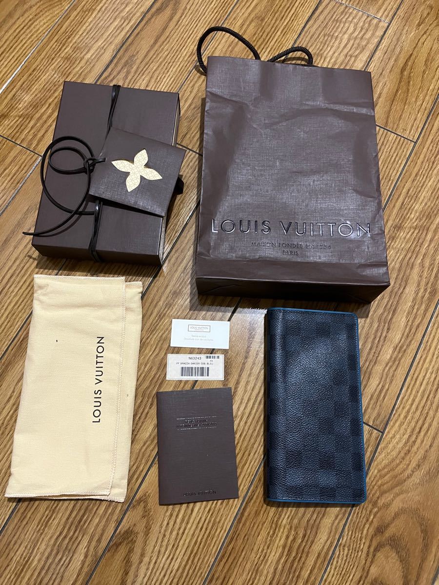 お買得!】 ルイヴィトン ポルトフォイユ ブラザ N63243 【良品】ルイ