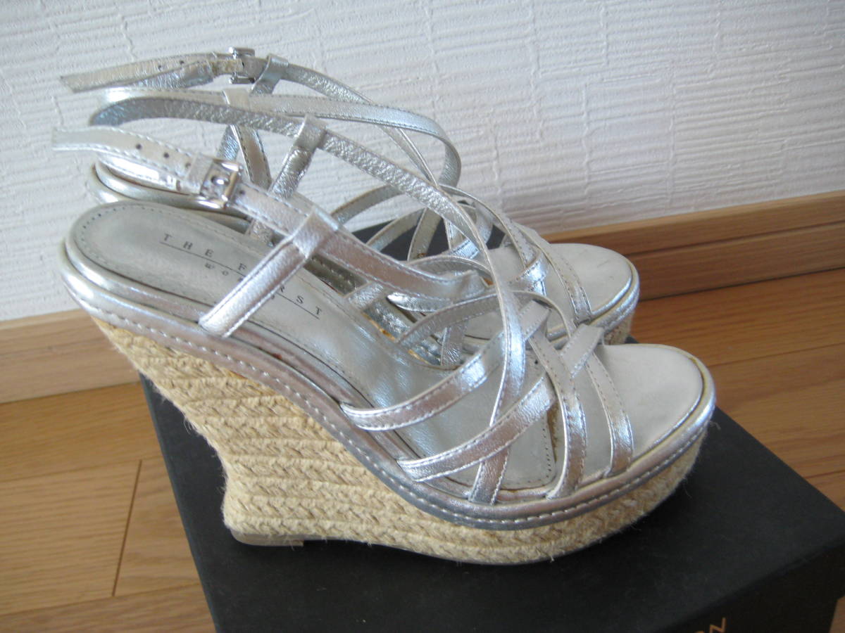  The First sandals silver Wedge sole 