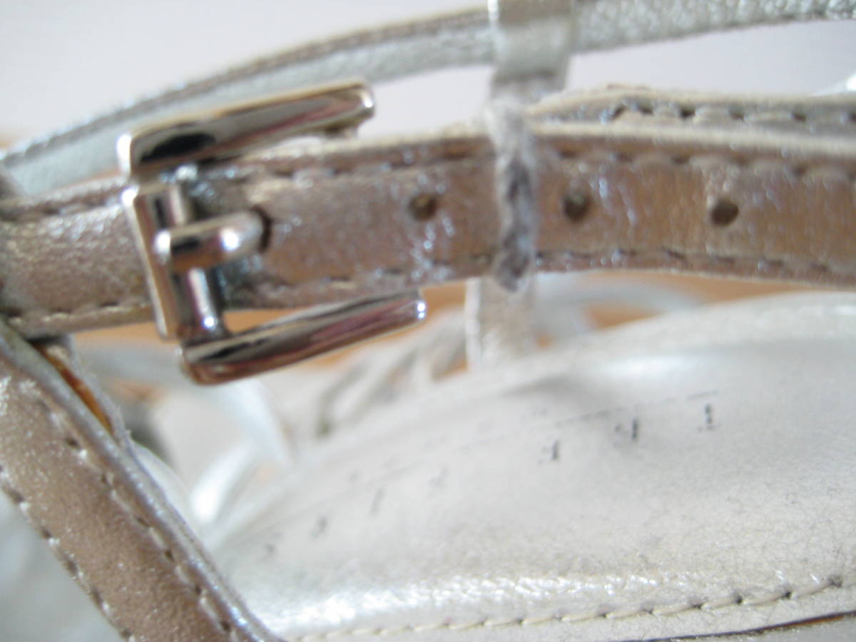  The First sandals silver Wedge sole 