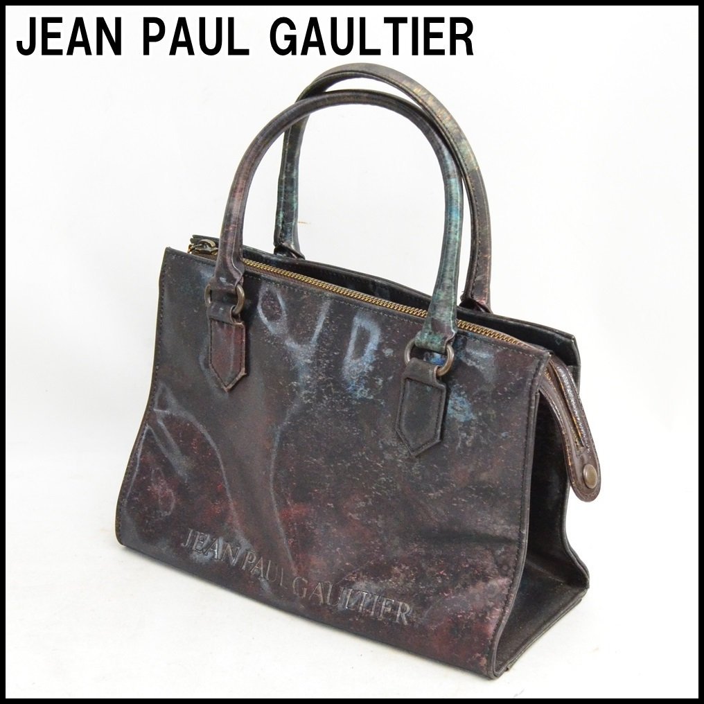 おすすめバッグJEAN PAUL GAULTIER ハンドバッグ Vサイバー 玉虫色 esbtao.org