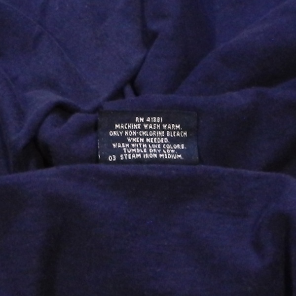 POLO ラルフローレン USA製 80's 〜 90's 旧タグ オールド ビンテージ シングルステッチ ワンポイント ベアー 刺繍 Tシャツ 紺 XL _画像5