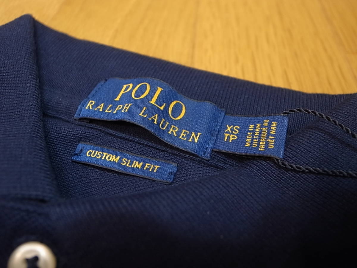 [ бесплатная доставка быстрое решение ]Polo Ralph Lauren Ralph Lauren Big Pony большой po колено Americana USA America звезда статья флаг рубашка-поло темно-синий темно-синий XS новый товар 