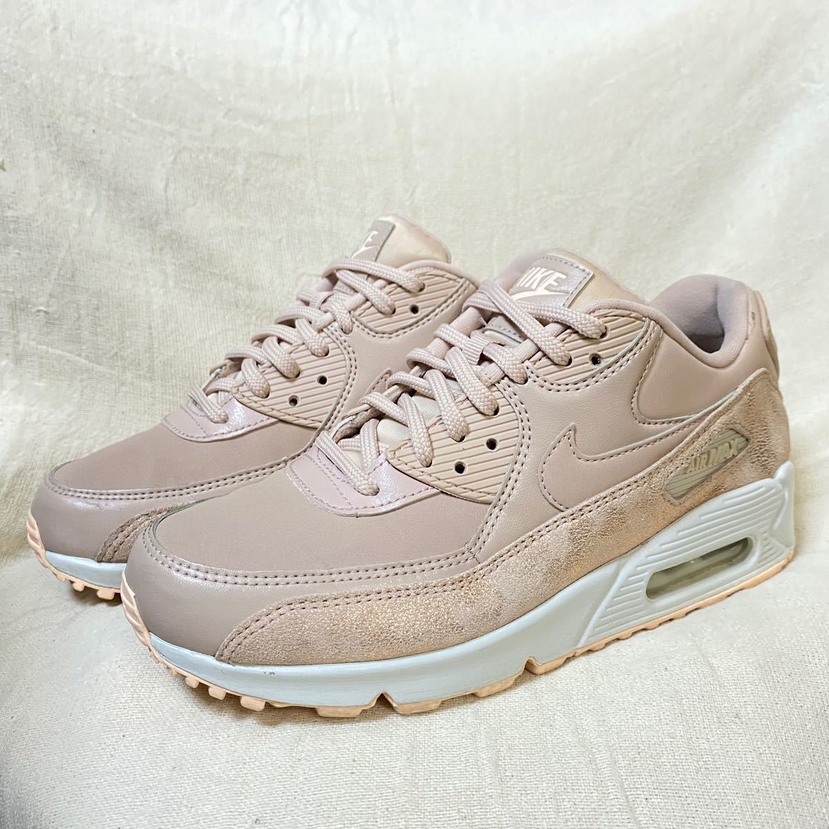 美品 NIKE AIR MAX 90 ナイキ エアマックス90 パーティクルベージュ 完売品 レア 24.5cm