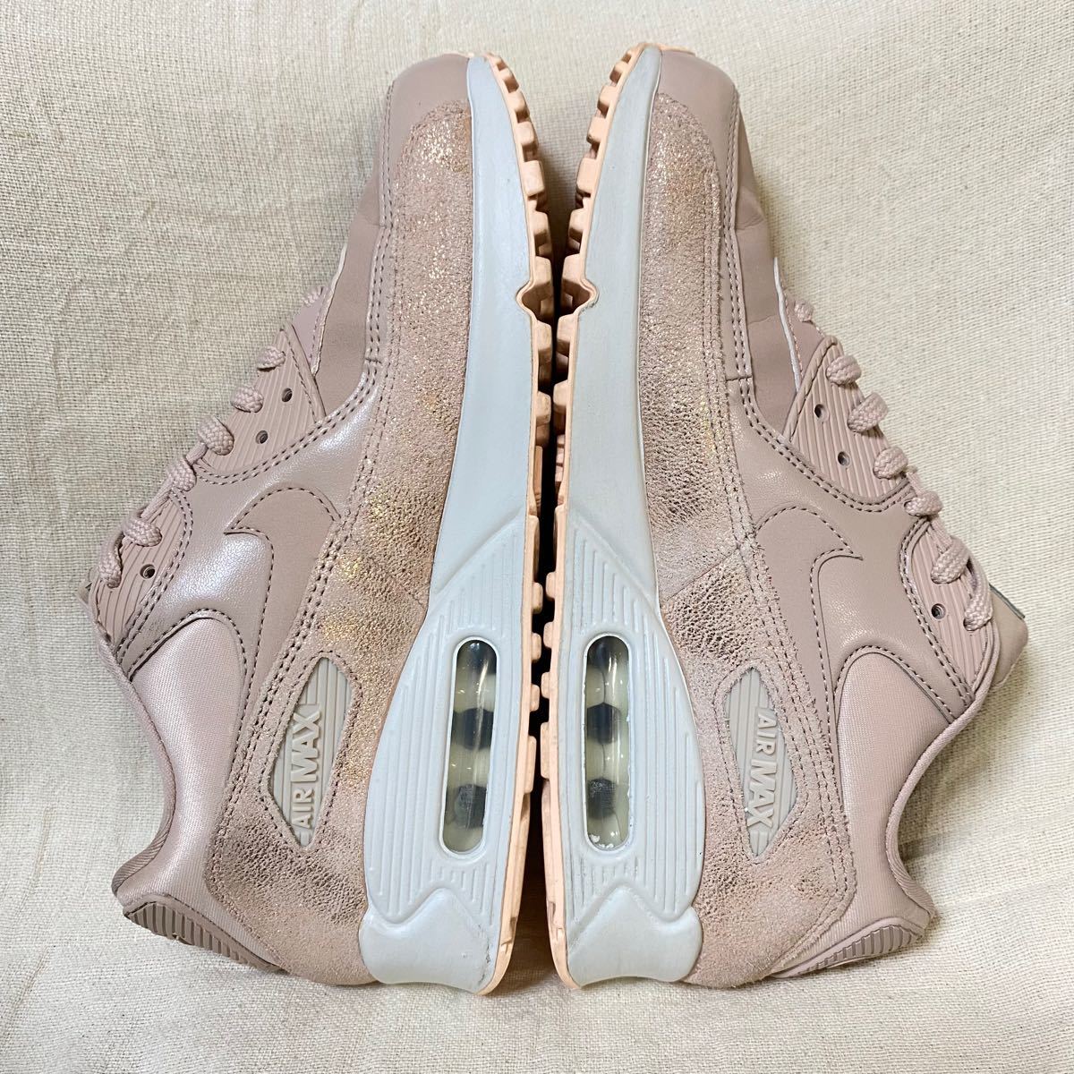美品 NIKE AIR MAX 90 ナイキ エアマックス90 パーティクルベージュ 完売品 レア 24.5cm