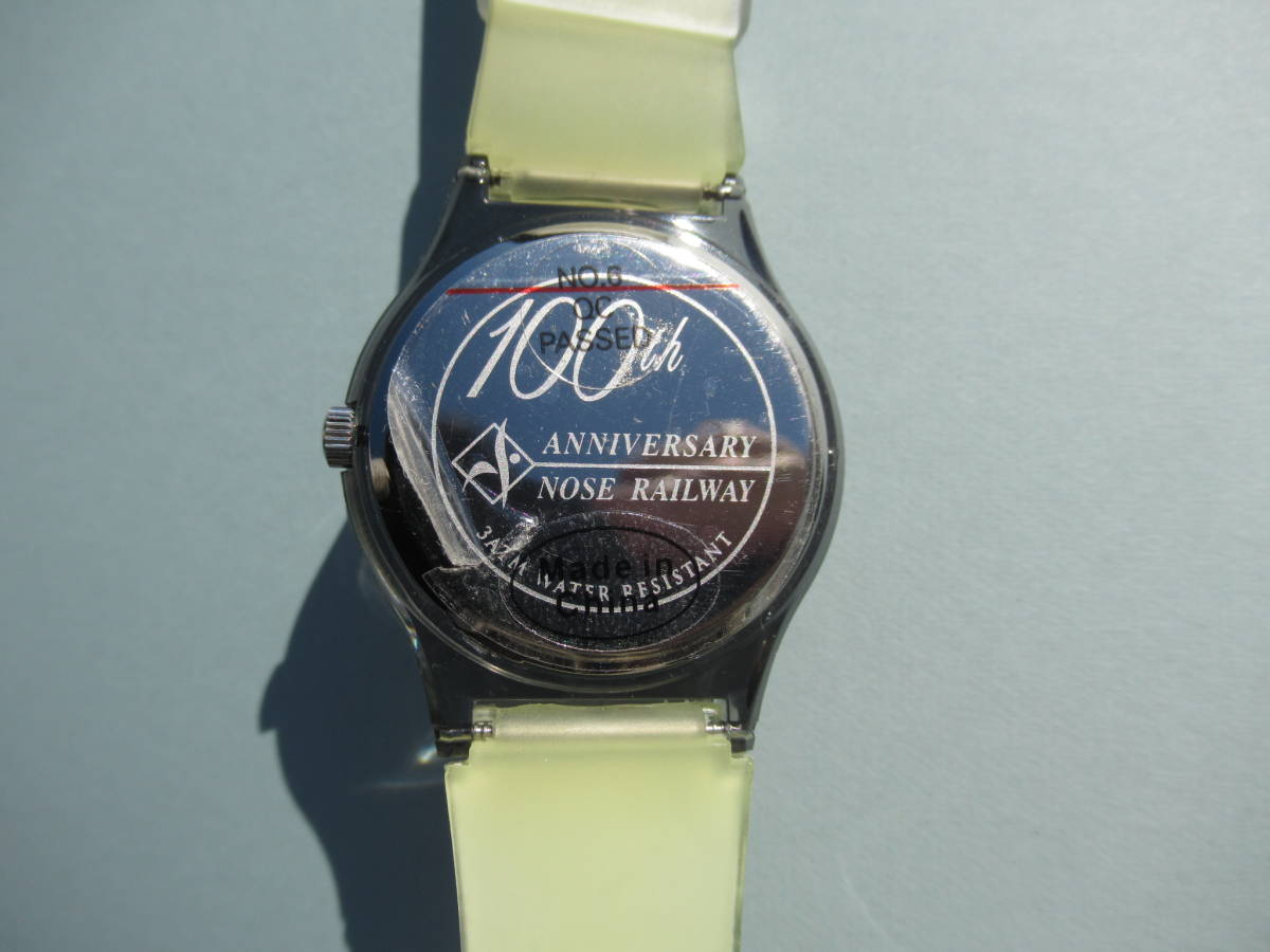 能勢電鉄 100周年記念 腕時計 /送料無料 3170系 旧塗装車両デザイン 2008_画像4