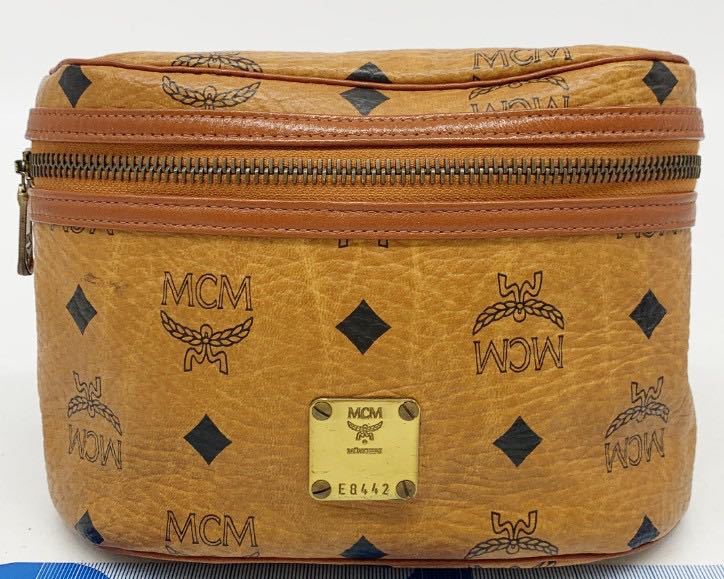 美品 MCM エムシーエム ウエストポーチ チェーンショルダーバック