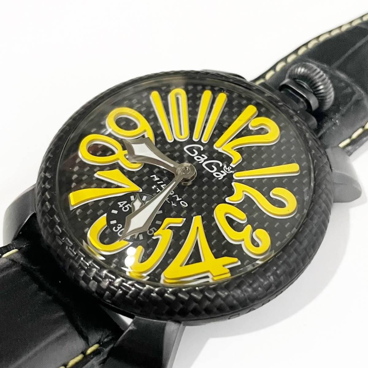 送料無料 ガガミラノ マヌアーレ48mm 手巻き リミテッドエディション