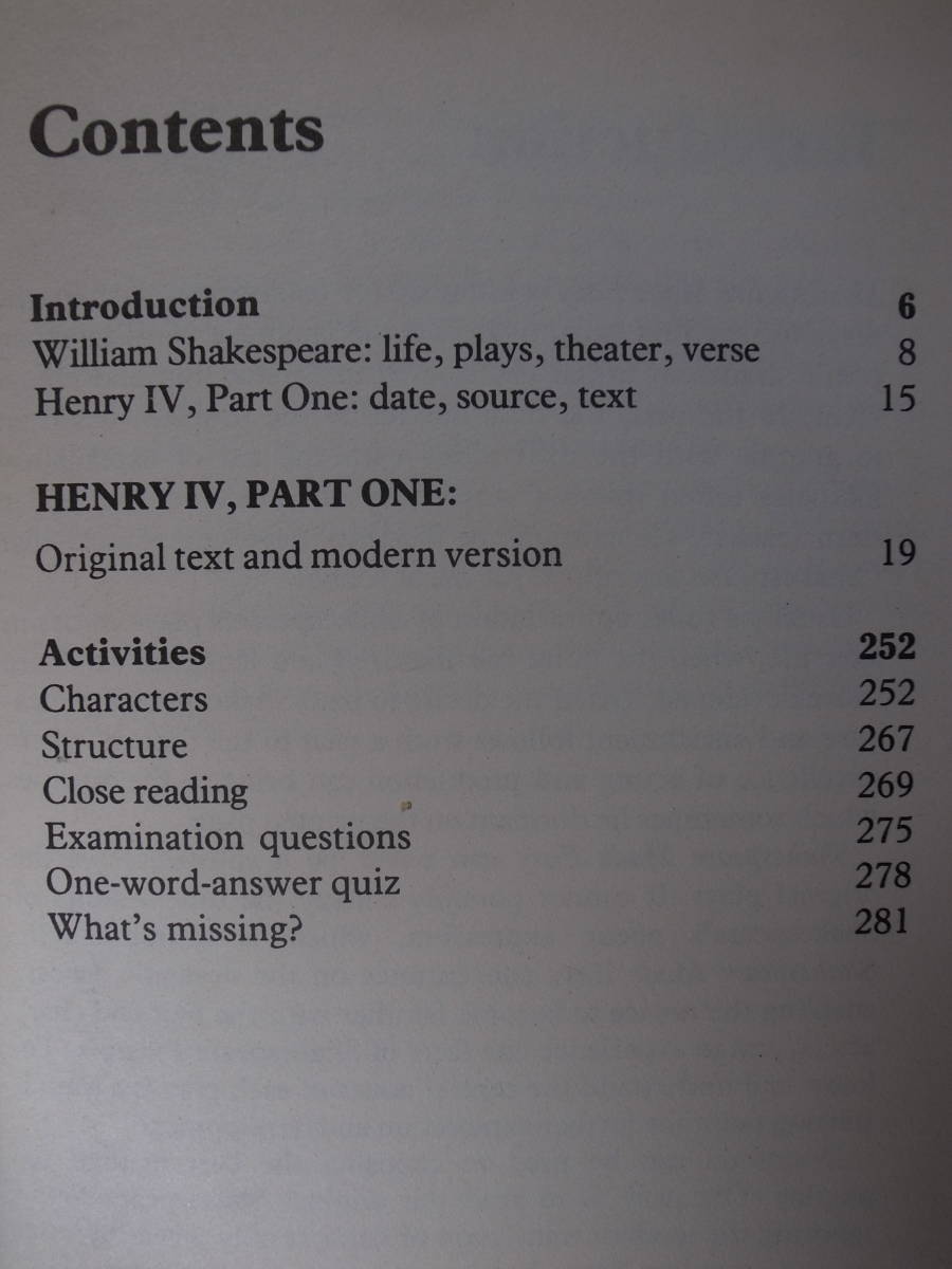 Shakespeare made easy Henry IV part one シェイクスピア ヘンリー四世 1 外国語書籍の画像3