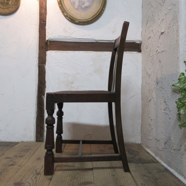 イギリス アンティーク 家具 ダイニングチェア 椅子 イス 店舗什器 カフェ 木製 オーク 英国 DININGCHAIR 4721d_画像7