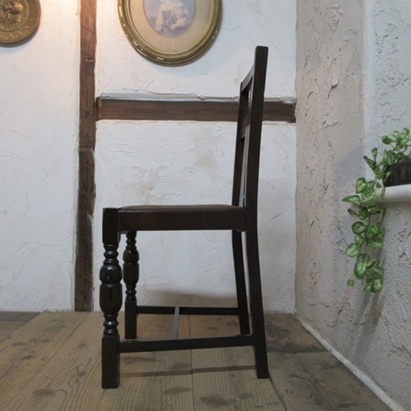 イギリス アンティーク 家具 ダイニングチェア 椅子 イス 店舗什器 カフェ 木製 オーク 英国 DININGCHAIR 4727d_画像7