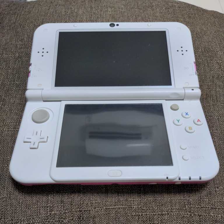 【美品】Newニンテンドー3DS LL ピンク×ホワイト ACアダプタセット 