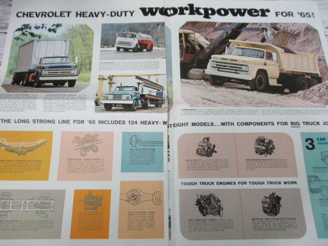 【希少】 CHEVROLET シボレー TRUCKS トラック 1965 販売 カタログ パンフレット レトロ ビンテージ 旧車 外車 当時物 _画像5