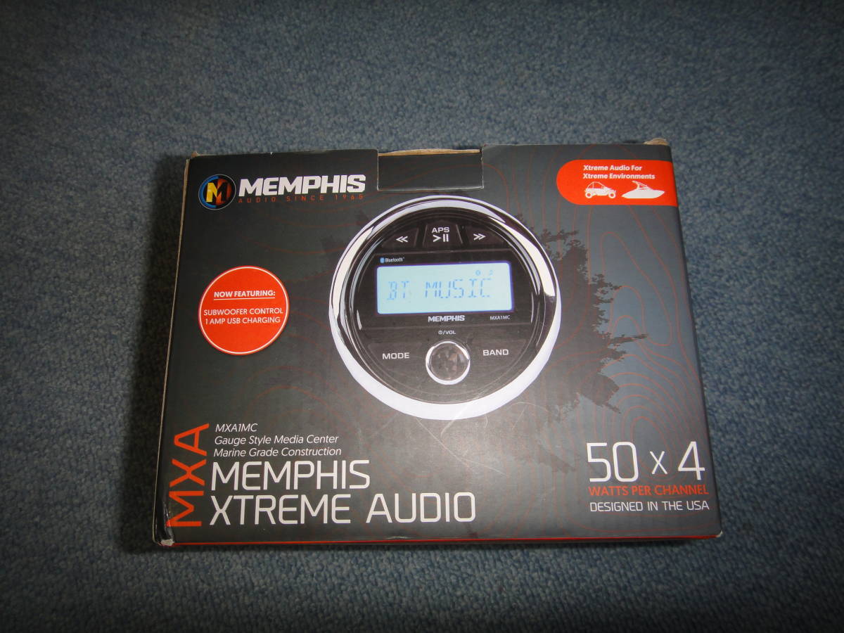 MEMPHIS　メンフィス　防水オーディオ　Bluetooth　ダイヤル式音量　ブルートゥース　高音質　CD同等音質再生　アンプ一体型_画像1