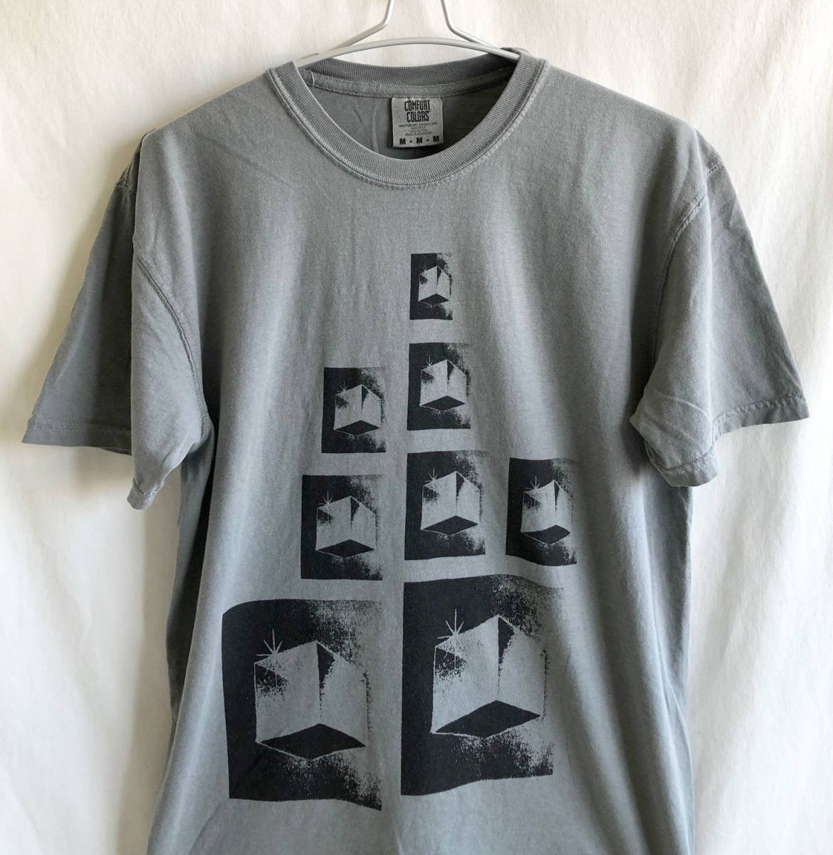 即決【E-yang】Pharoah Sanders/Journey To The One/ピグメントダイ コラージュTシャツ/XL/グレイ/スピリチュアルジャズ/レア/cp-225pg_ヴィンテージのような独特な風合いが最高