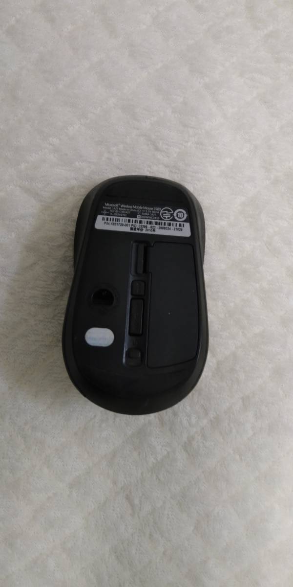 マイクロソフト マウス ワイヤレス/小型 メタルレッド Wireless Mobile Mouse 3500_画像2