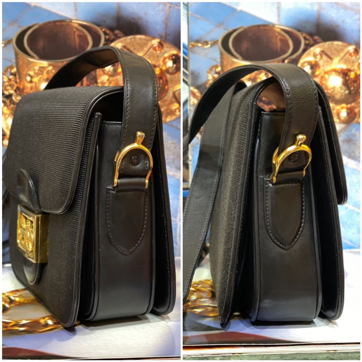 激レア VINTAGE OLD CELINE ホースキャリッジ サルキーバッグ 激レア VINTAGE OLD CELINE ホースキャリッジ サルキーバッグ