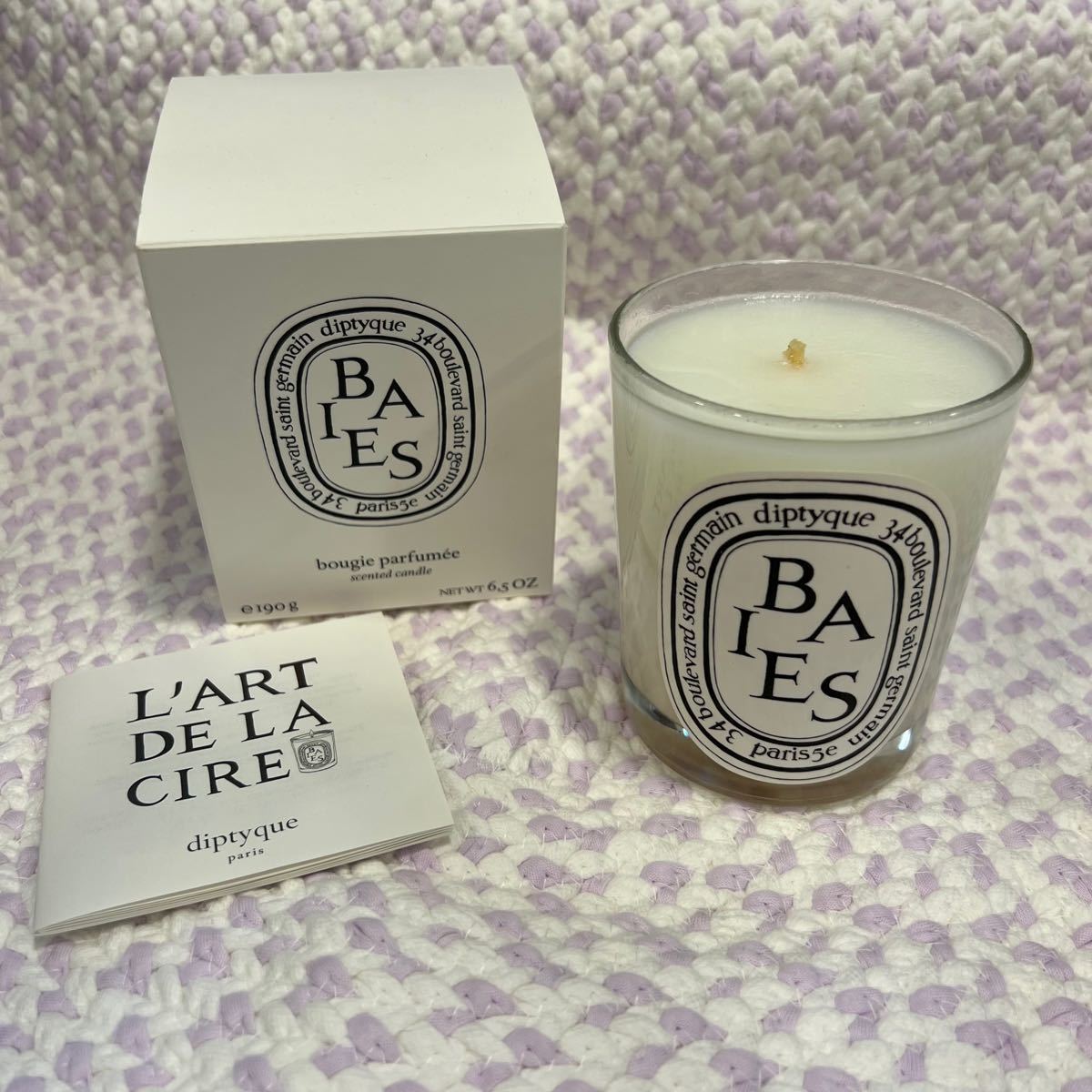 diptyqueフレグランスキャンドル BAIES 190g-