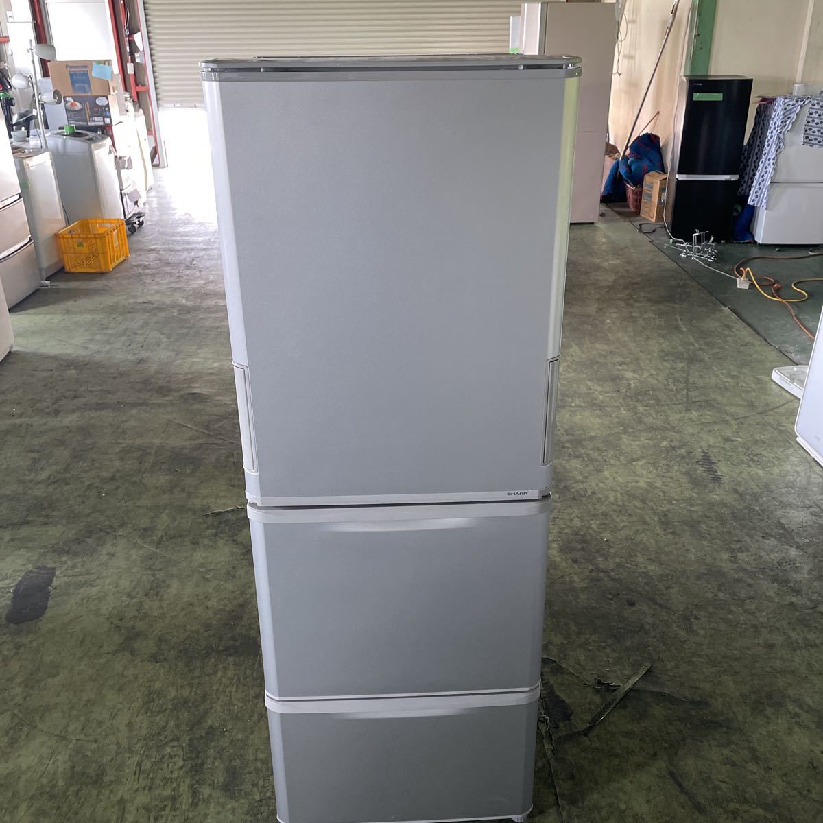 N0725-2 SHARP シャープ ノンフロン冷凍冷蔵庫 SJ-W352E-S 2019年製