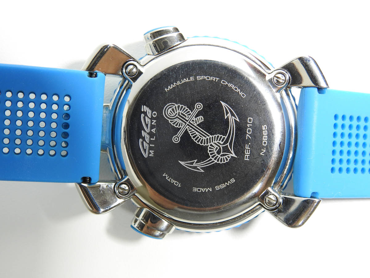 ガガミラノ マヌアーレ スポーツクロノ 45MM 美品 正規品 メンズ腕時計