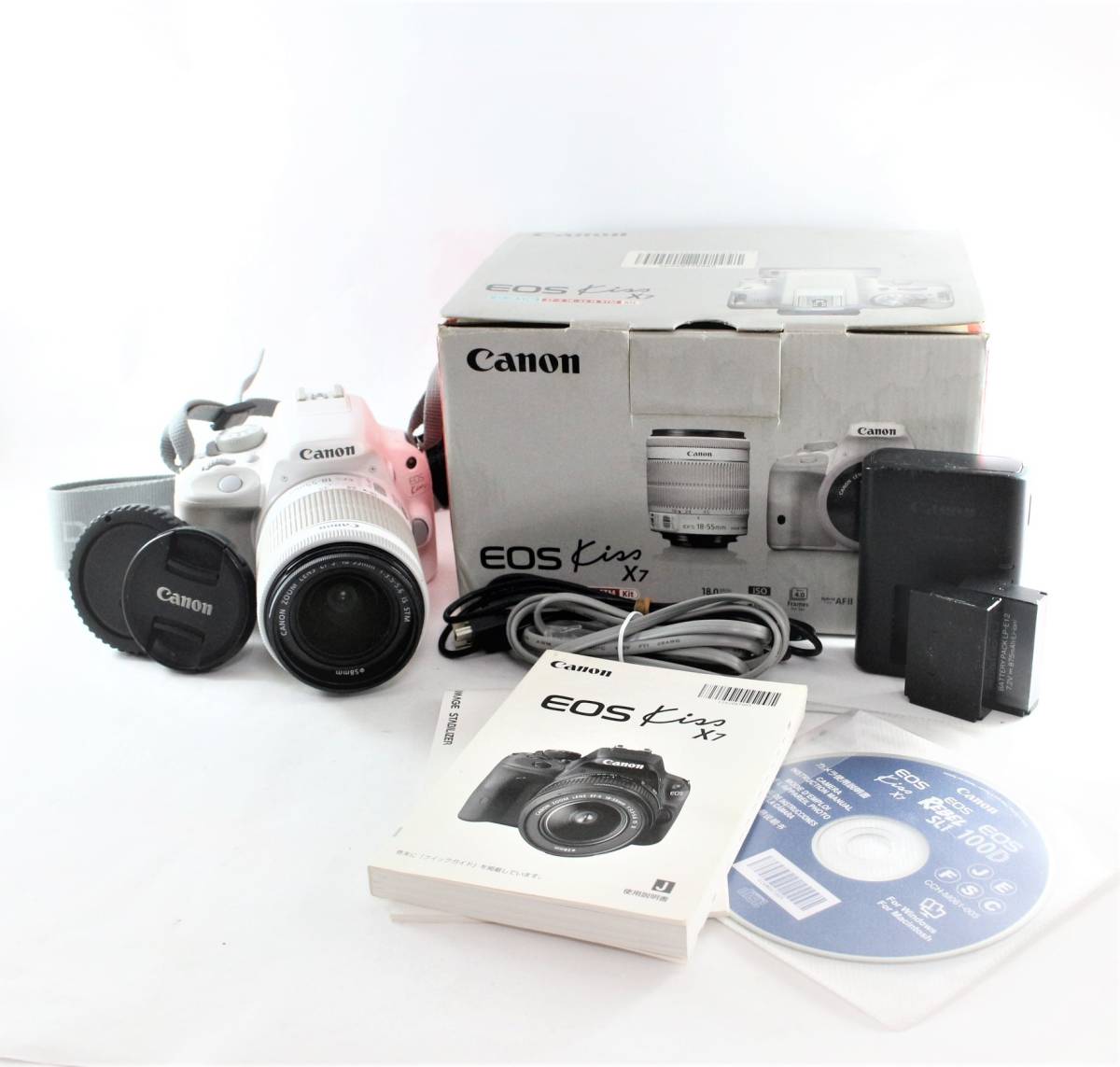 Canon キャノン EOS Kiss X7 カメラ DS126441 ホワイト ボディ + EF-S